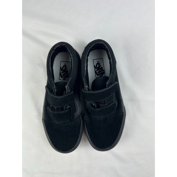 New Little Kids Old Skool V Shoe All Black Size 13.5US - Picture 4 of 8
